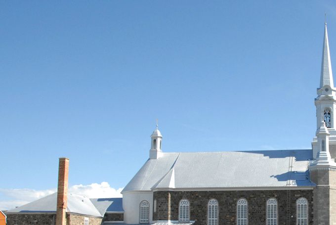 Église de Saint-François-de-la-Rivière-du-Sud au printemps 2013. Photo Louis-Marie Garant
